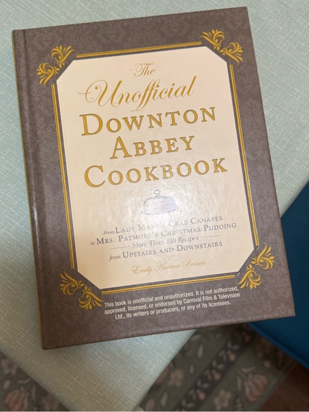 Downton Abbey Cookbook — Brown & Gold Hardcover Cookbook